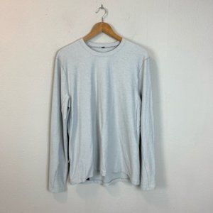 Lululemon Surge Warm Long Sleeve in Heathered Sea Salt Size Large